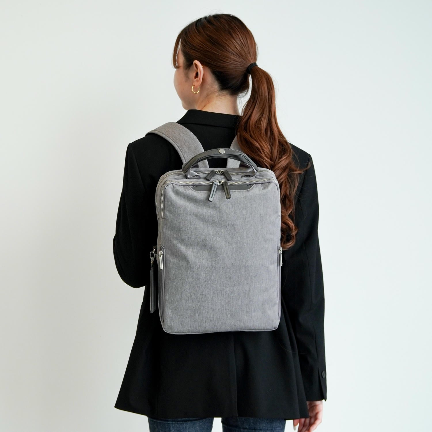 ace./エース フィッテム ヘザー ビジネスリュック レディースビジネス A4/13.3インチPC収納 20111 09:グレー A4 / 13.3インチPC収納