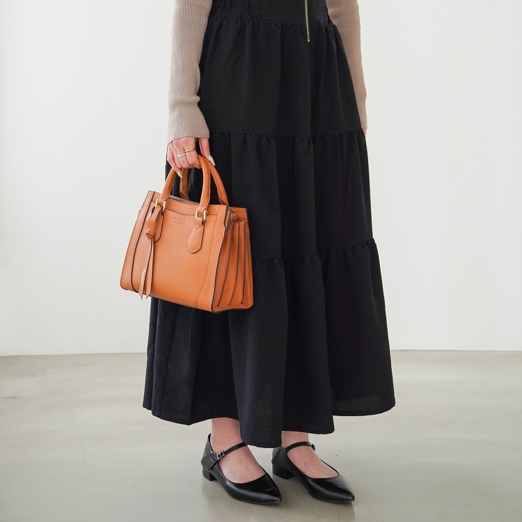 Jewelna Rose クロフォード 本革 ハンドバッグ ミニサイズ 送料無料 11921 02:ラスティーキャメル