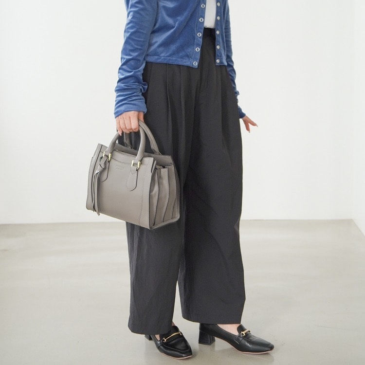 Jewelna Rose クロフォード 本革 ハンドバッグ ミニサイズ 送料無料 11921 12:ダークグレージュ