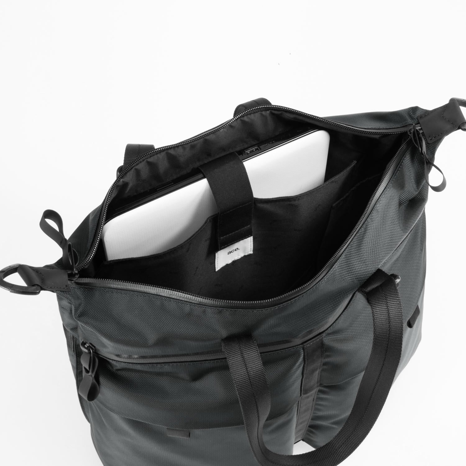 ace./エース ラグマスター2 トートショルダーバッグ 耐水 14.0インチPC B4ファイル 17768 01:ブラック 14.0インチ/B4ファイル/20L