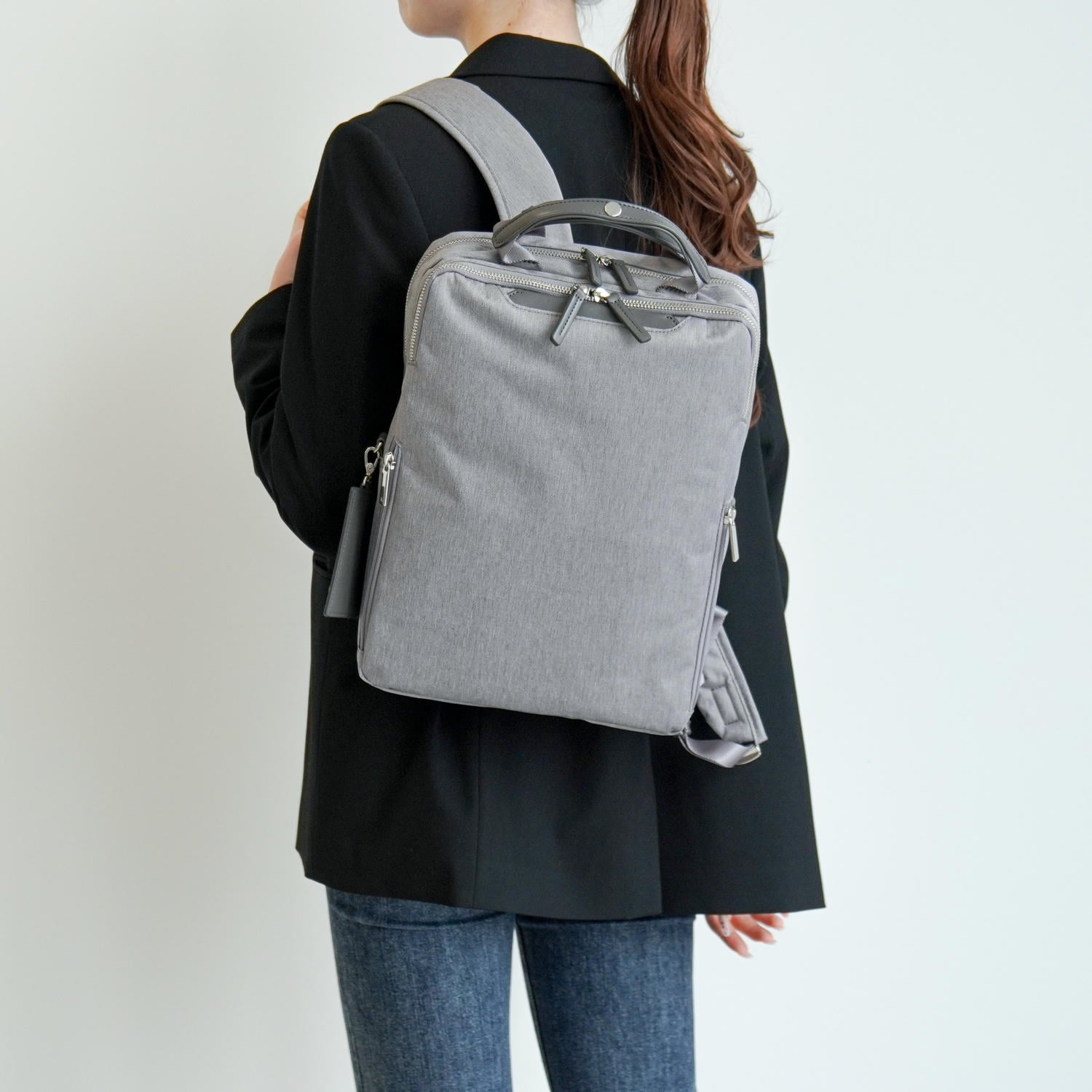 ace./エース フィッテム ヘザー ビジネスリュック レディースビジネス A4/13.3インチPC収納 20111 09:グレー A4 / 13.3インチPC収納