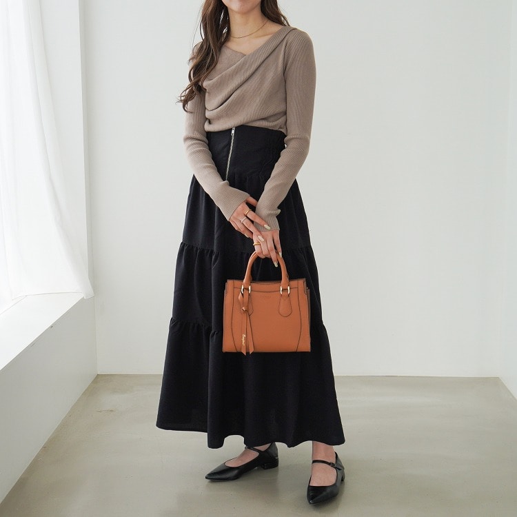 Jewelna Rose クロフォード 本革 ハンドバッグ ミニサイズ 送料無料 11921 02:ラスティーキャメル