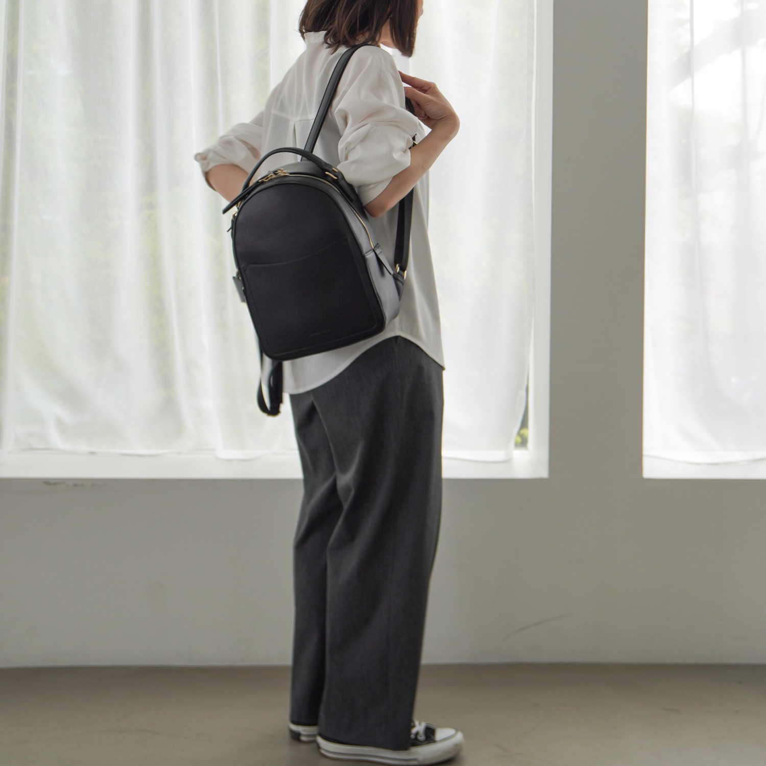 Jewelna Rose オロール リュックサック レディースバッグ 16176 01:ブラック リュックサック