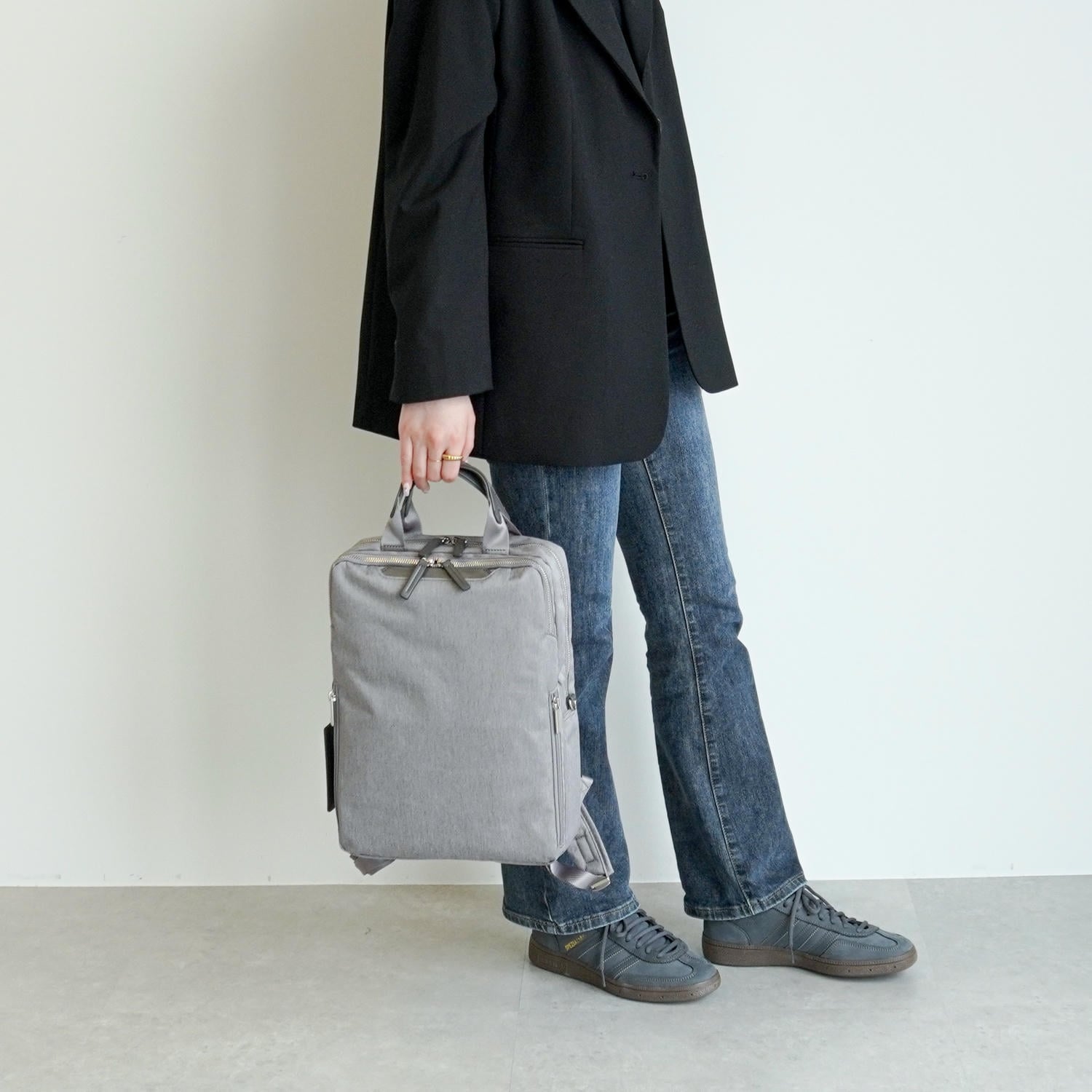 ace./エース フィッテム ヘザー ビジネスリュック レディースビジネス A4/13.3インチPC収納 20111 09:グレー A4 / 13.3インチPC収納