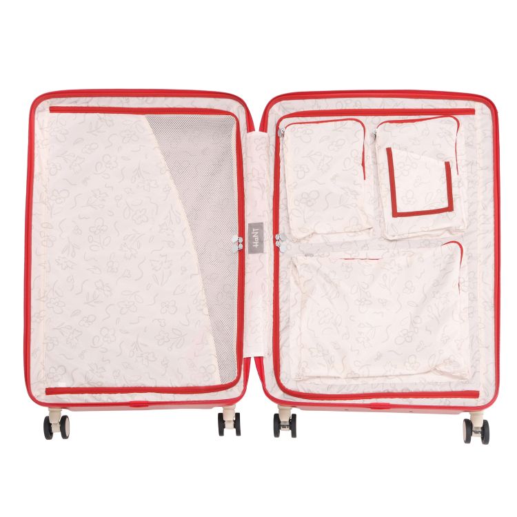 本体カラーと同色のパイピングデザイン