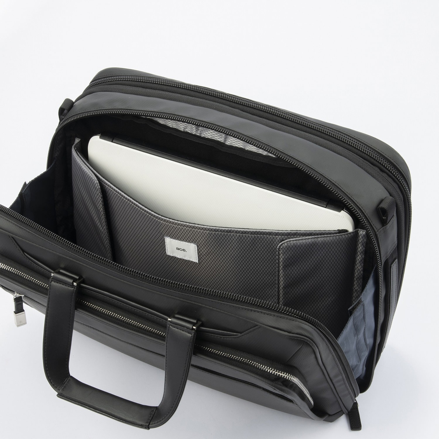 ace./エース EVL-4.0 10th LTDブリーフ 2気室 エキスパンダブル B4 15.6インチPC ビジネスバッグ 68952 03:ネイビー B4ブリーフ/2気室エキスパンダブル/20-25L