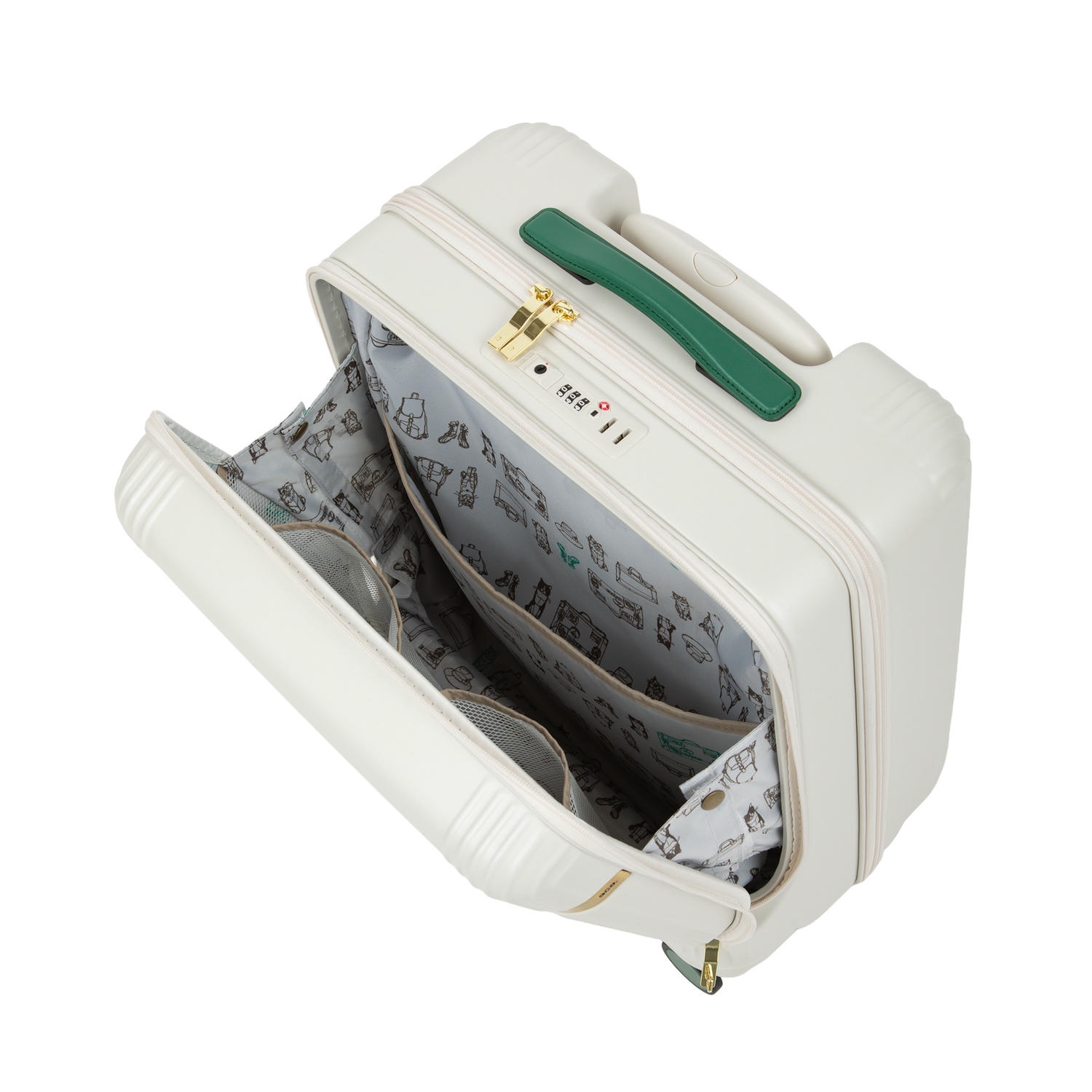 ace./エース HAyU セダム スーツケース 機内持ち込み 40L 09081 06:アイボリー 40L