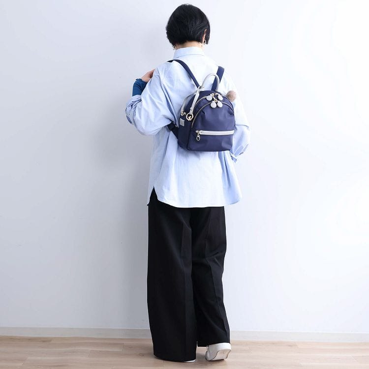 Kanana project/カナナ プロジェクト PJ-17 リュックサックS ミニポーチ付き 6L 11941 03:ネイビー リュックサックS