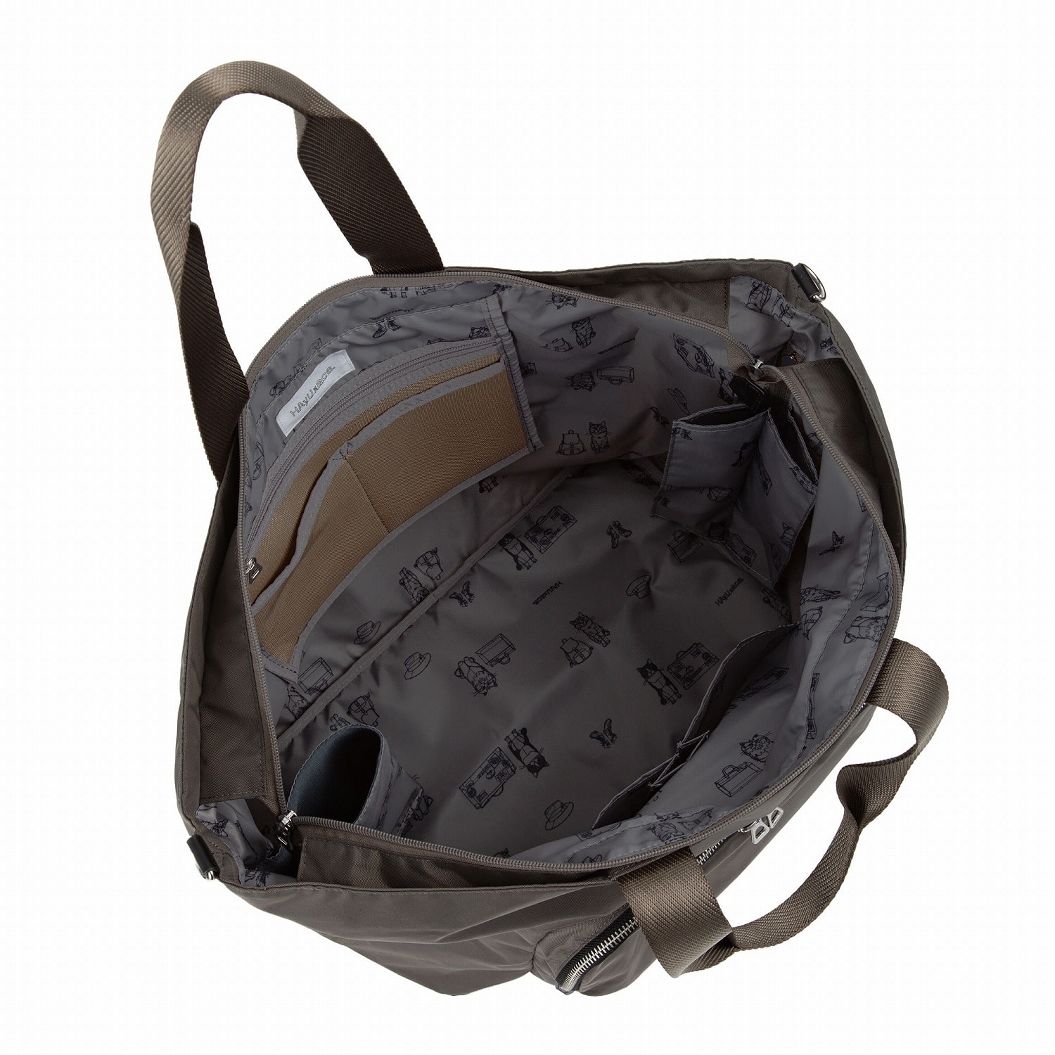 ace./エース HAyU フィカス ボストントートバッグ 19107 06:ライトグレー ボストントートバッグ