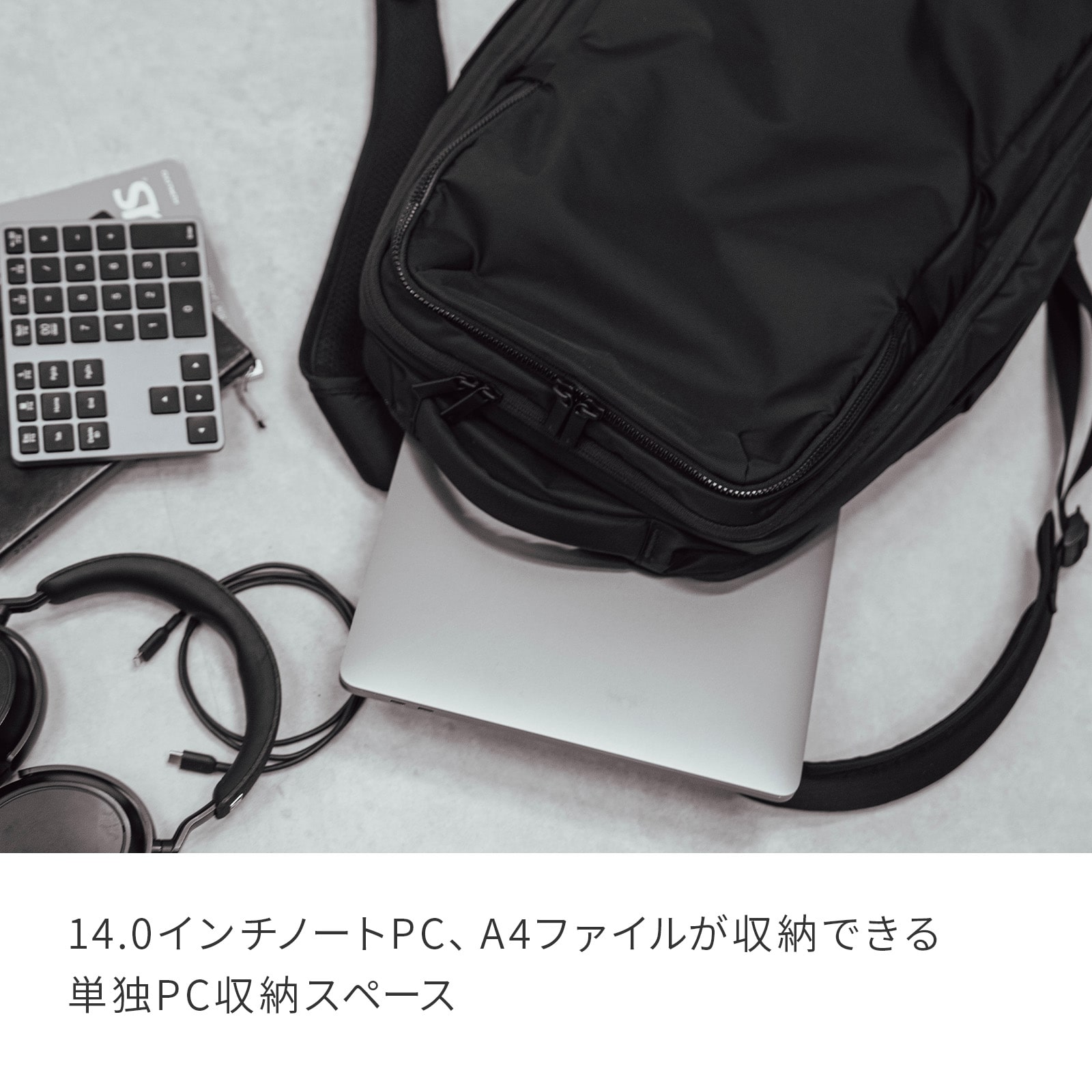 ace./エース ネフィル ビジネスリュック A4/14.0インチPC収納 20091 09:シャドーアッシュ A4 / 14.0インチPC収納