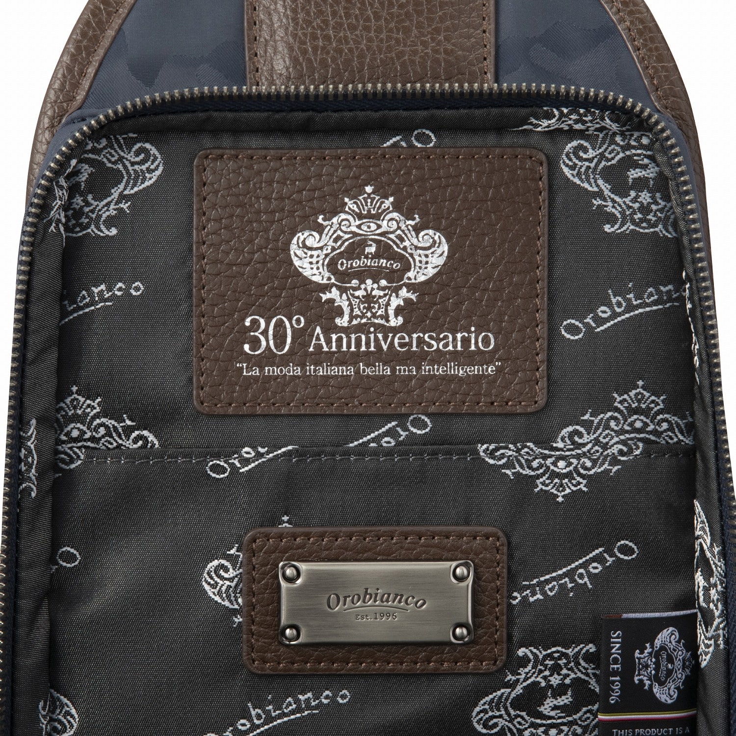 【30周年記念モデル】Orobianco/オロビアンコ ソロペルテ 30th ボディバッグ 5L 93194 01:ブラック ボディバッグ 5L