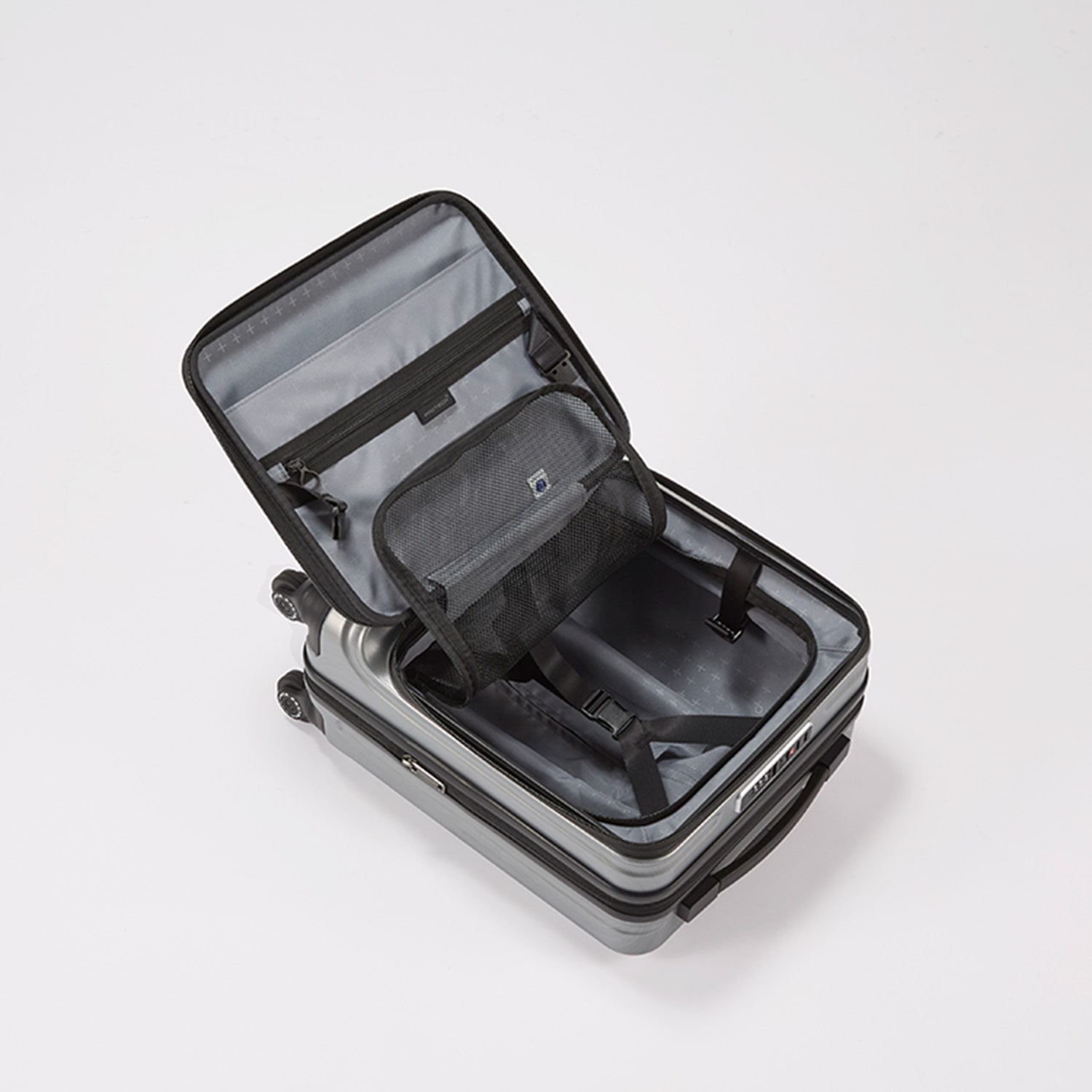 PROTECA/プロテカ フレスターEX 機内持ち込み キャスターストッパー フロントオープン 26/33L 01550 02:ガンメタリックヘアライン 26/33L