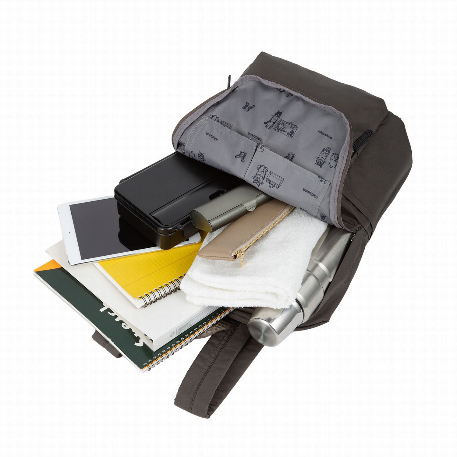 ace./エース HAyU フィカス リュックサック 19105 01:ブラック リュックサック