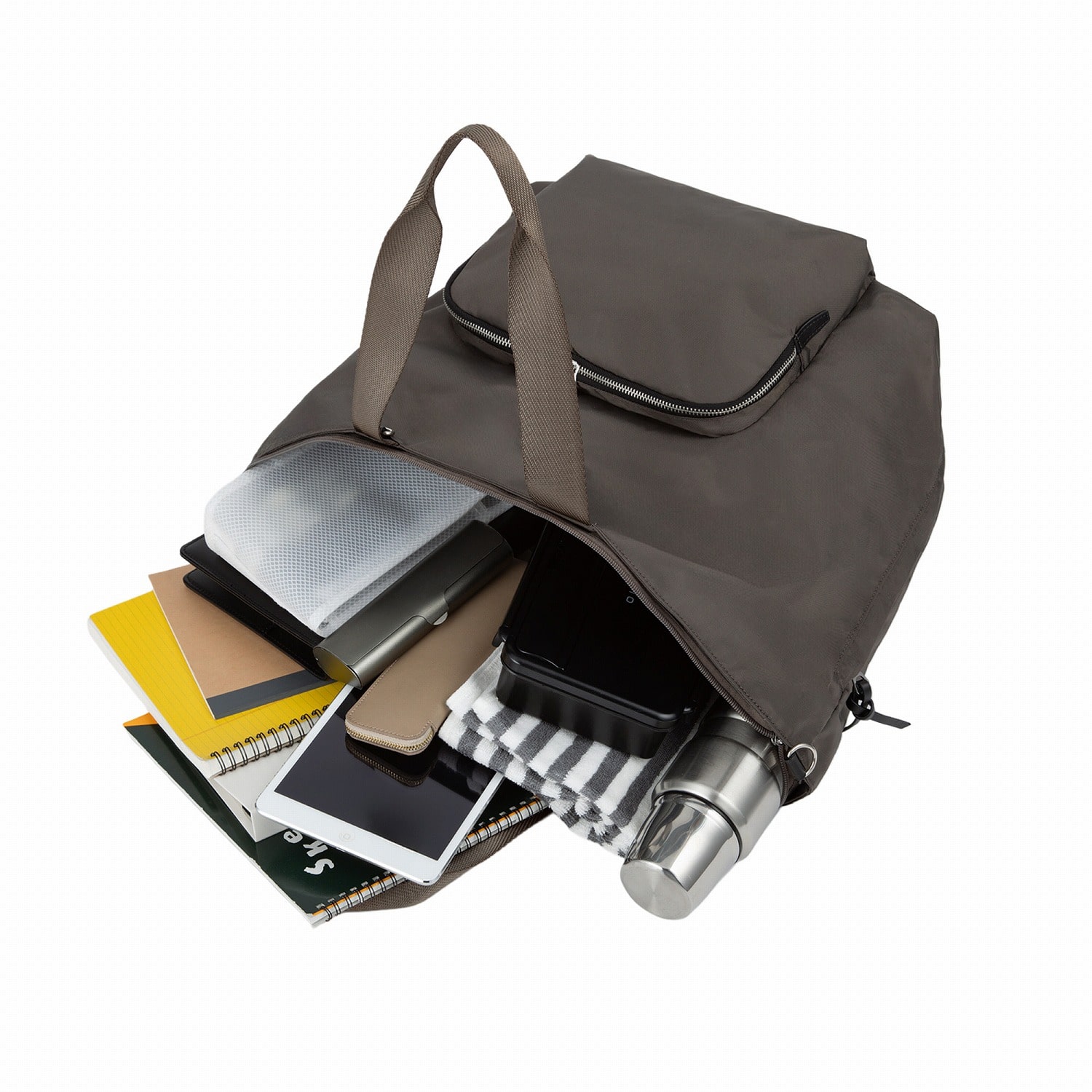 ace./エース HAyU フィカス ボストントートバッグ 19107 06:ライトグレー ボストントートバッグ