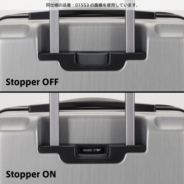 手元のボタンで簡単に車輪を固定できるキャスターストッパー