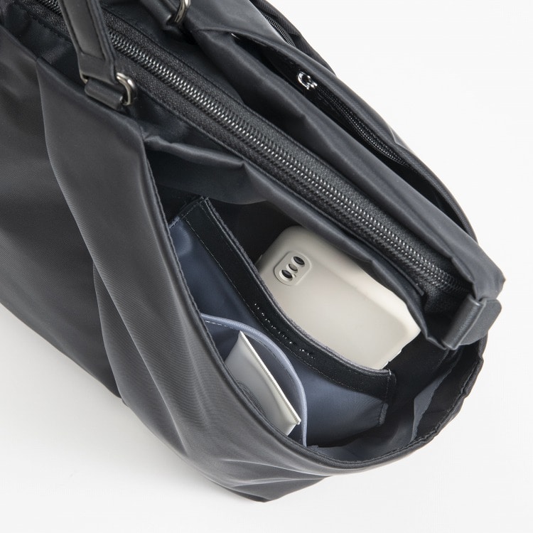 W&.Day/Night スック トートバッグ A4 13.3インチPC 15184 01:ブラック トートバッグ A4/13.3インチPCサイズ