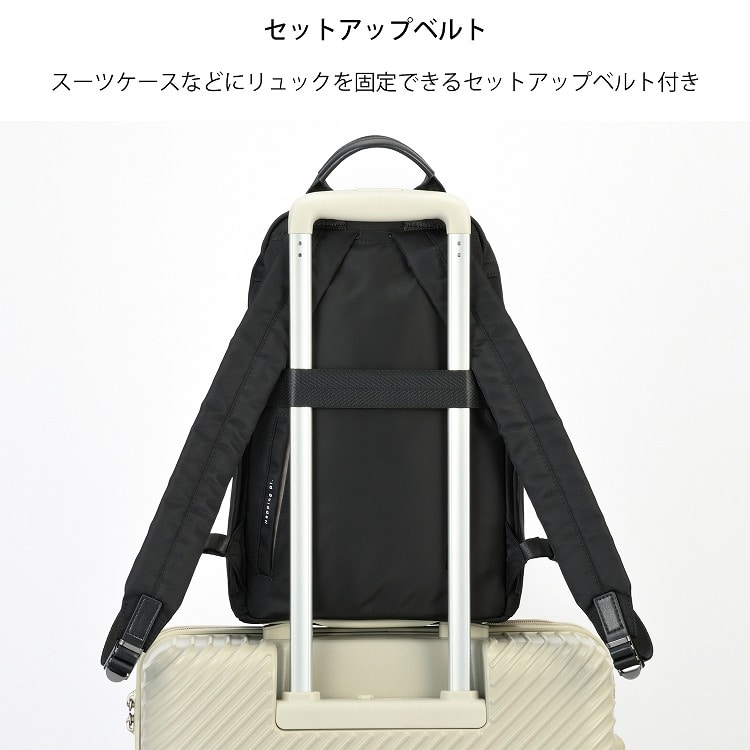 【セール価格】W&.Day/Night ハウン スリムリュック B5サイズ 15571 01:ブラック B5サイズ