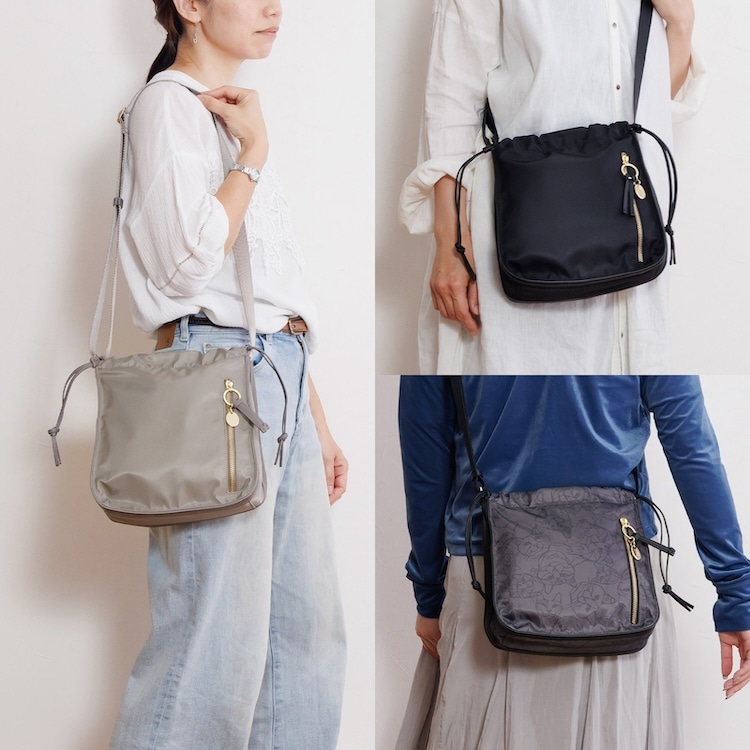 ace./エース HAyU ユッカ ショルダーバッグ 17833 05:グレージュ ショルダー 縦型