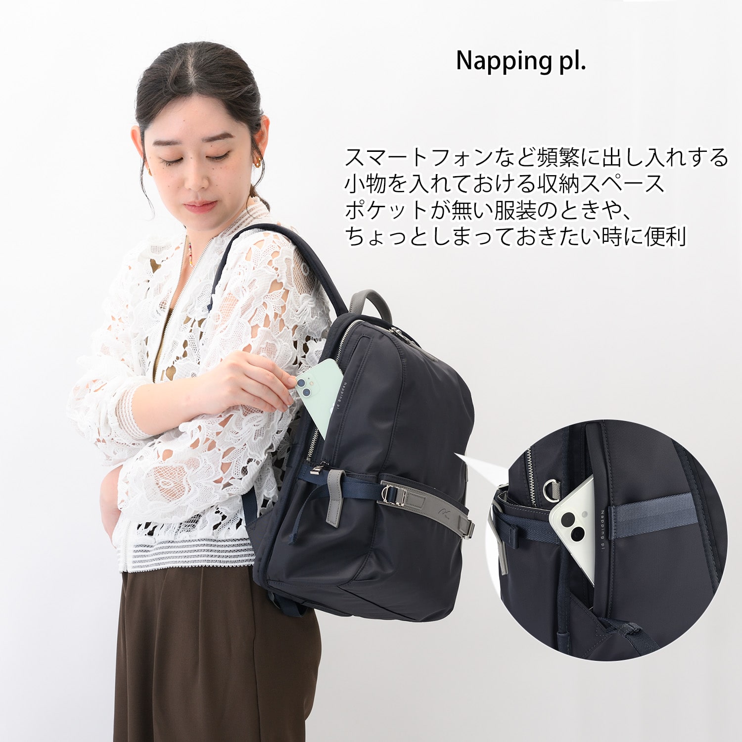 W&.Day/Night リッカノーツ スクエアリュック A4サイズ 13.3インチPC収納 19161 09:ダークグレー A4/13.3インチPC収納