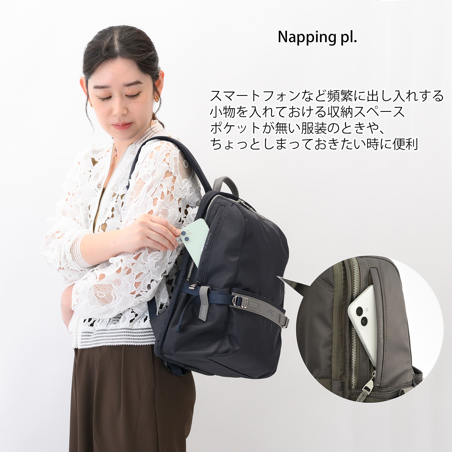 W&.Day/Night リッカノーツ スクエアリュック A4サイズ 14.0インチPC収納 19162 09:ダークグレー A4/14.0インチPC収納