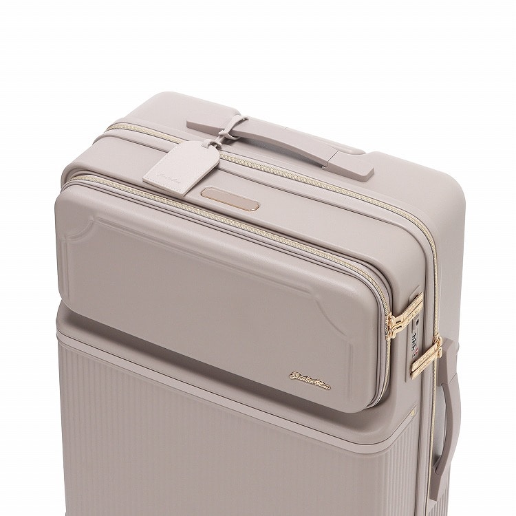 Jewelna Rose コゼット スーツケース 55L フロントポケット かわいい レディース 送料無料 05542 06:ホワイト 55L