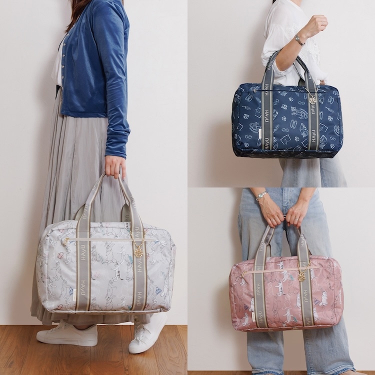 ace./エース HAyU フォールディングバッグ ボストンバッグ 17863 05:ベージュ柄 ボストン 32リットル