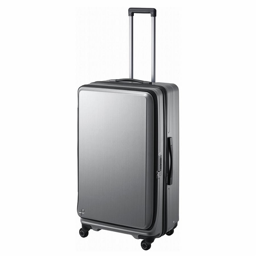 PROTECA/プロテカ スーツケース フレスターEX キャスターストッパー フロントオープン 105/120L 01555 11:シルバーヘアライン 105/120L