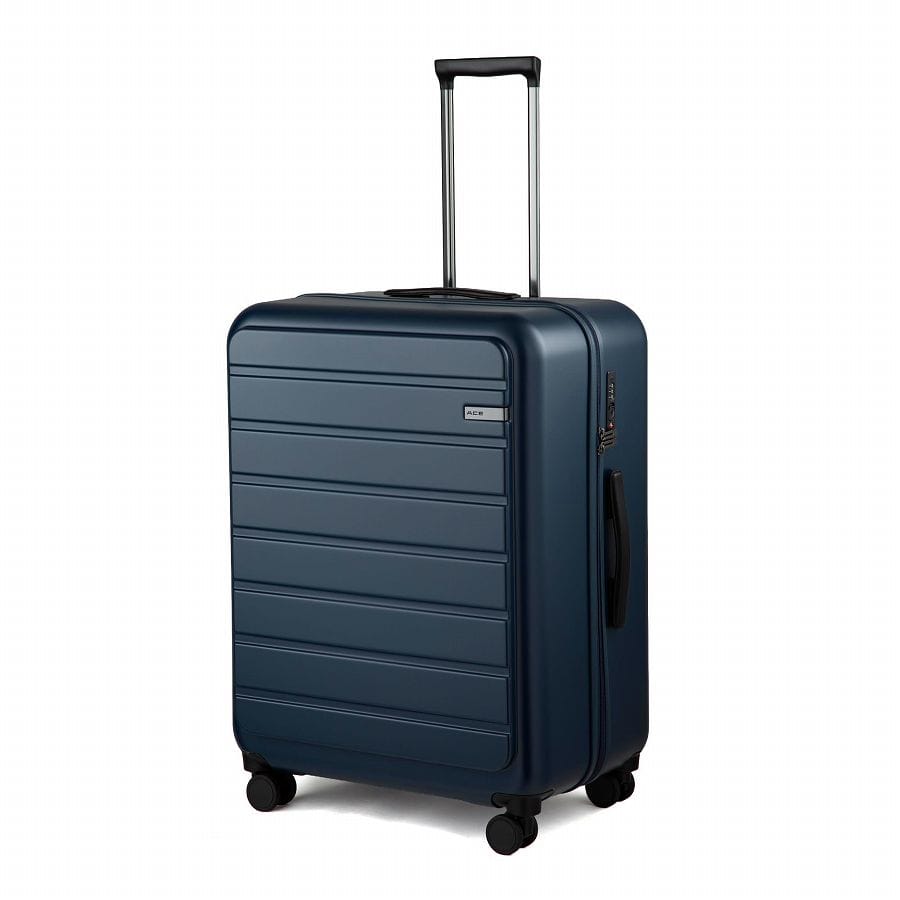 ACE フレットボード 100L スーツケース ストッパー機能 1週間以上 05434 03:ネイビー 100L