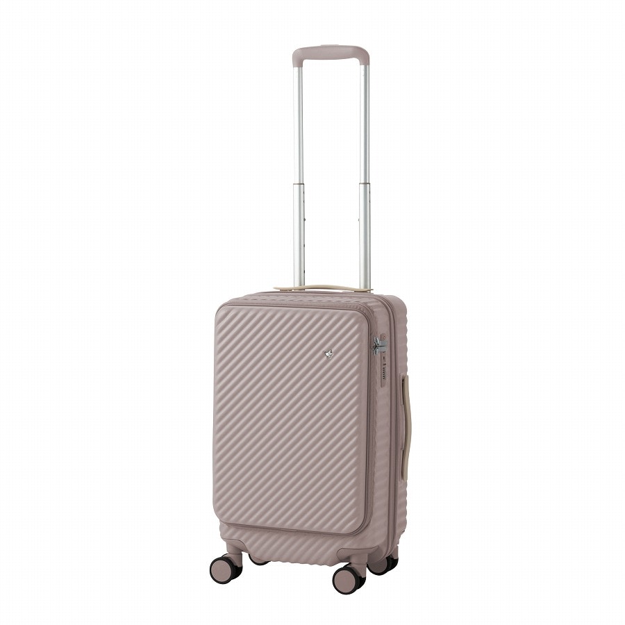 HaNT/ハント ココント スーツケース 36/44リットル 機内持ち込み フロントオープン 送料無料 05511 11:ソイル・ピンク 36/44リットル(トランクタイプ)