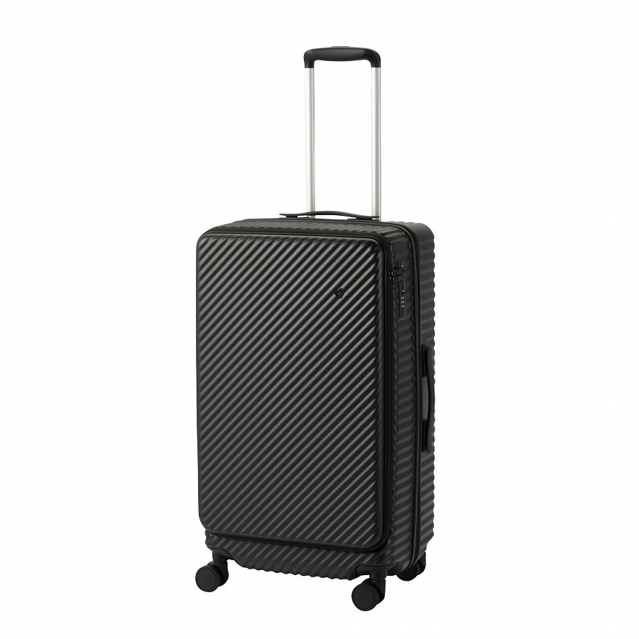 HaNT/ハント ココント スーツケース フロントオープン 65/78リットル 送料無料 05512 01:ジェットブラック 65/78リットル(トランクタイプ)