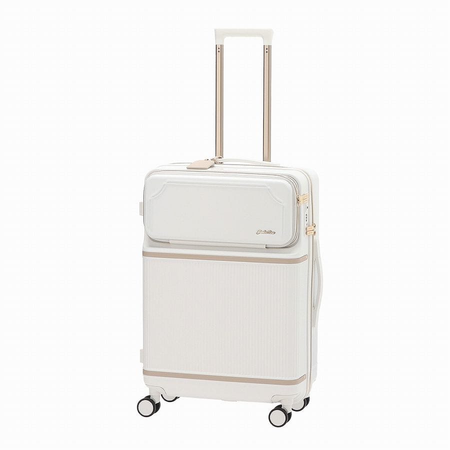 Jewelna Rose コゼット スーツケース 55L フロントポケット かわいい レディース 送料無料 05542 06:ホワイト 55L