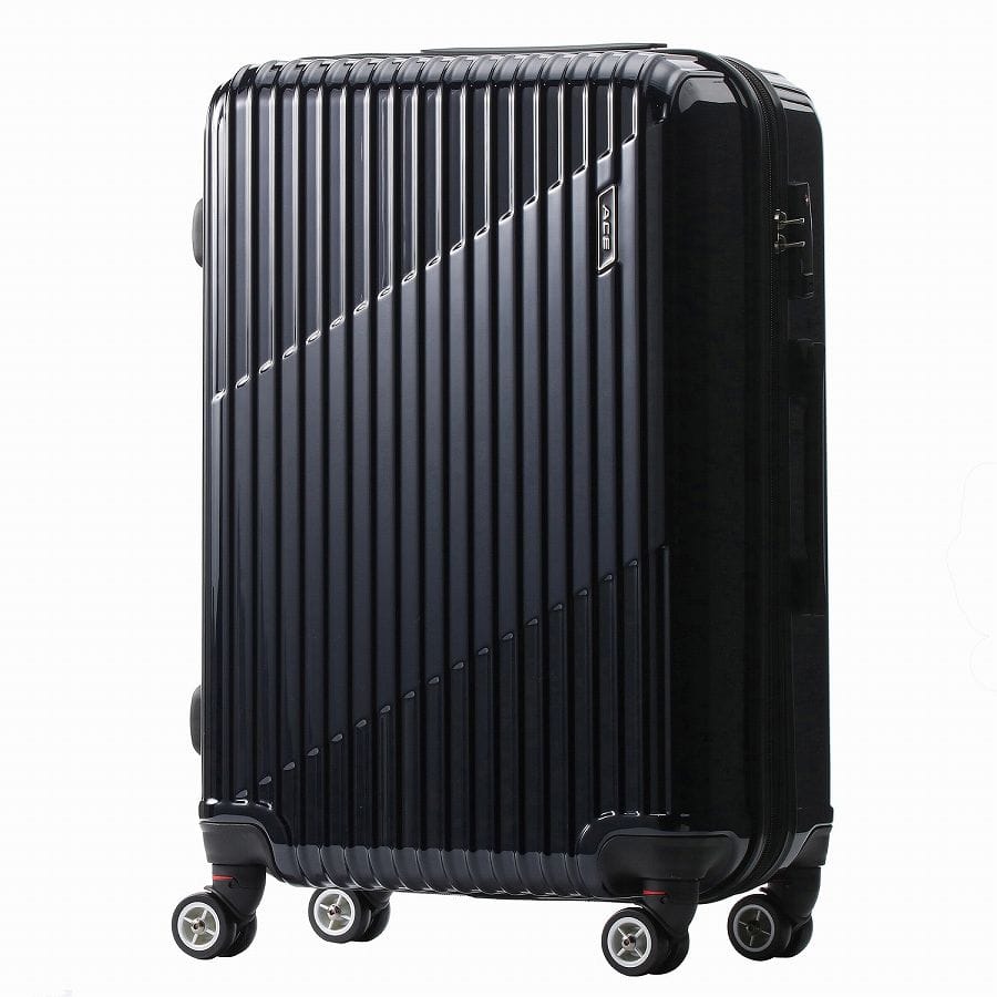 ACE クレスタ 64/70L エキスパンド機能 スーツケース 5~7泊 06317 02:ブラック 64/70L