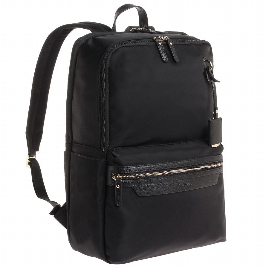 Jewelna Rose リモハピ リュックサック B4サイズ 15.6インチPC収納 10772 01:ブラック B4サイズ・リュック(ナイロン)