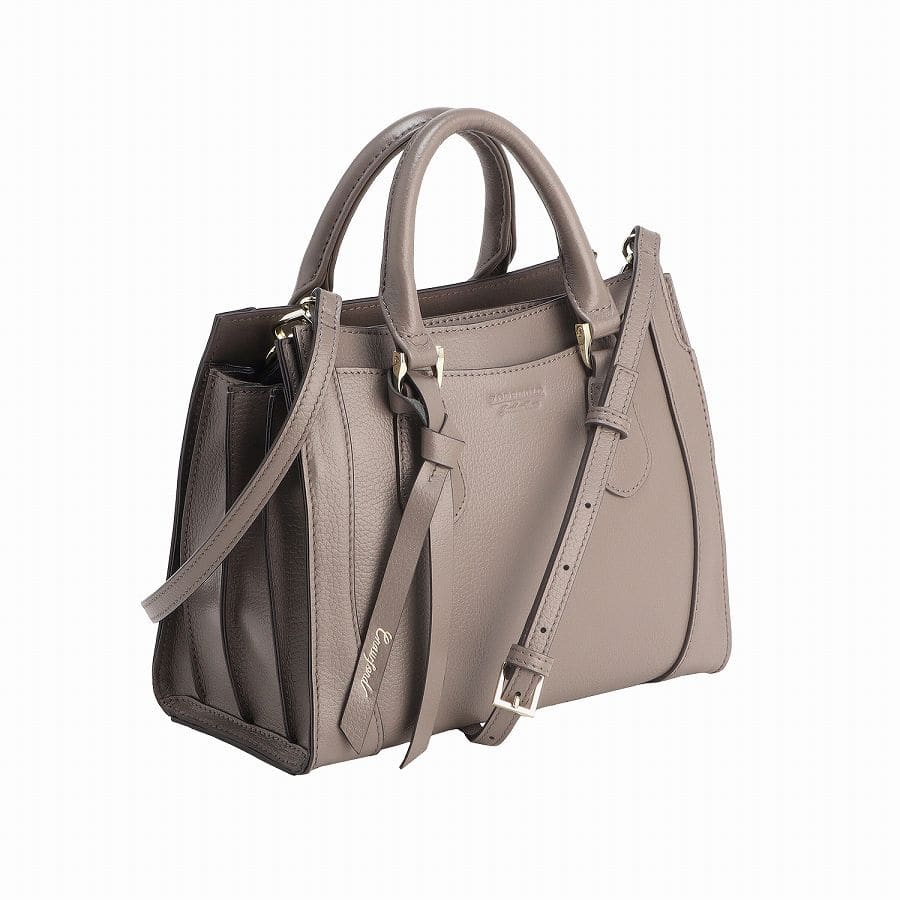 Jewelna Rose クロフォード 本革 ハンドバッグ ミニサイズ 送料無料 11921 12:ダークグレージュ