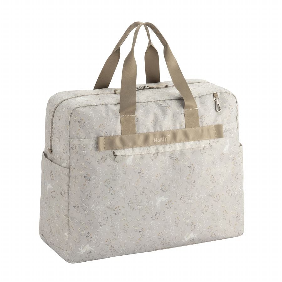 HaNT/ハント 折りたたみボストンバッグ 41L A3収納 17722 09:グレーフラワー 41L/A3
