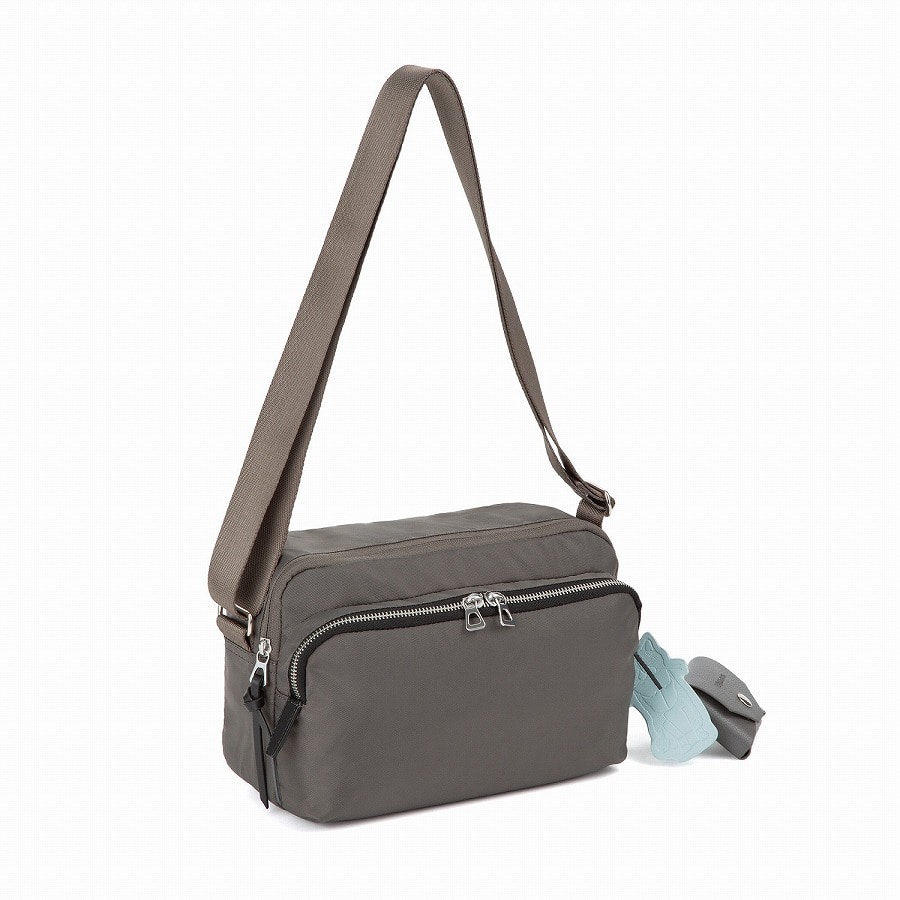 ace./エース HAyU フィカス ショルダーバッグ 横型 19102 09:チャコール ショルダーバッグ M