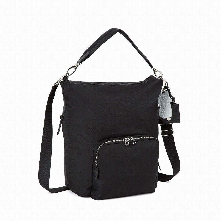 ace./エース HAyU フィカス 2WAYショルダーバッグ 19104 01:ブラック 2WAYショルダーバッグ