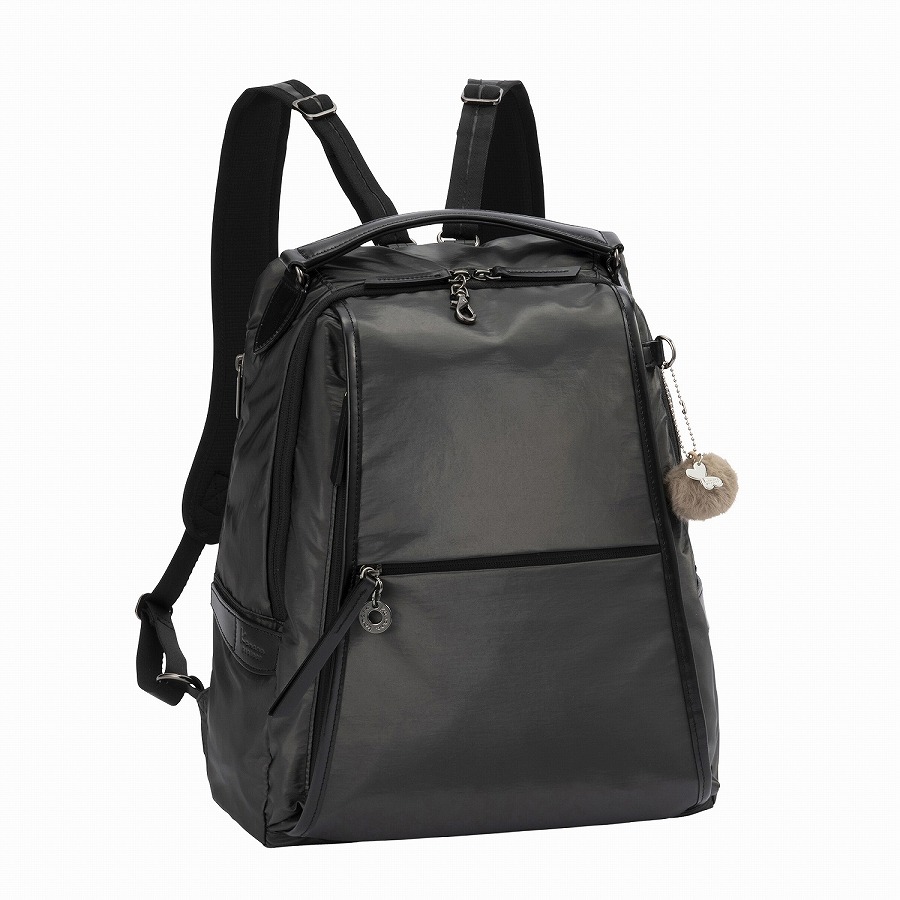 Kanana project/カナナプロジェクト PJ-18 リュックサック A4ファイルサイズ 14L 20124 01:ブラック 14L リュックサック(A4ファイル収納)