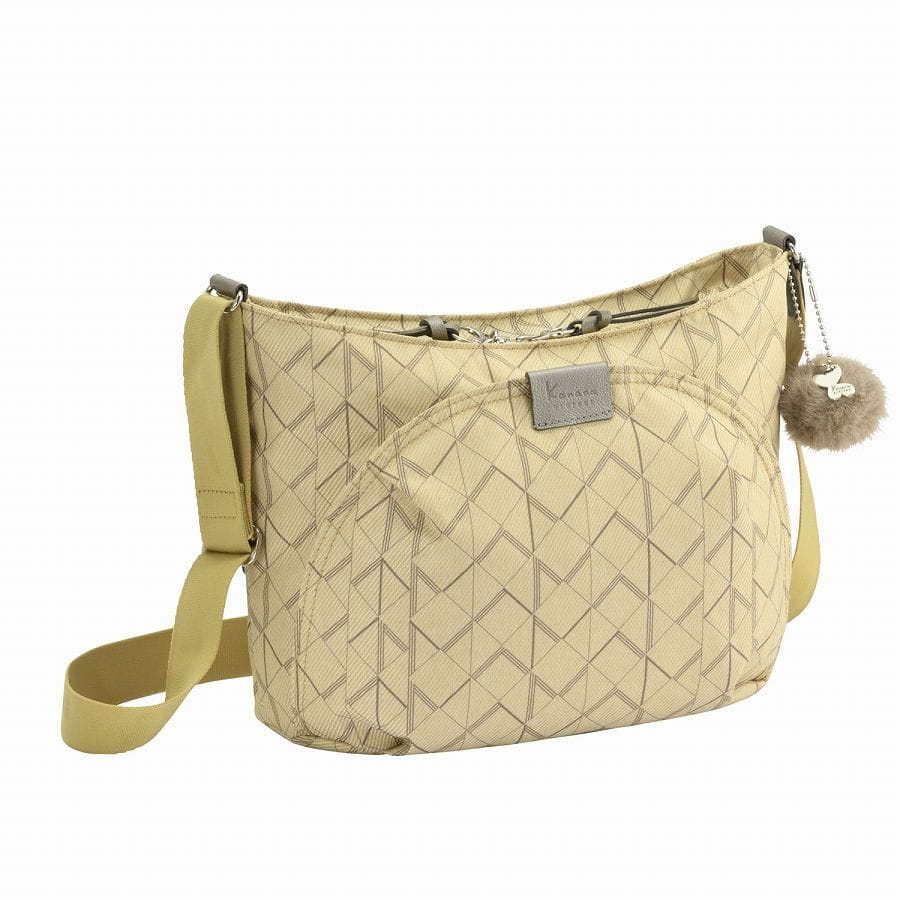 Kanana project/カナナプロジェクト KM-2 カナナモノグラムシェード ショルダーバッグ 6L 68712 13:カスタード ショルダーバッグ 6L