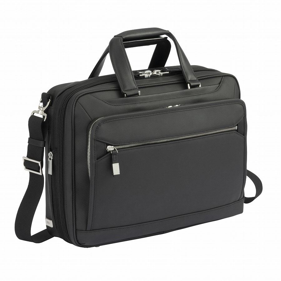 ace./エース EVL-4.0 10th LTD ブリーフ 1気室 A4 14インチPC ビジネスバッグ 68951 01:ブラック A4ブリーフ/1気室エキスパンダブル/13-17L