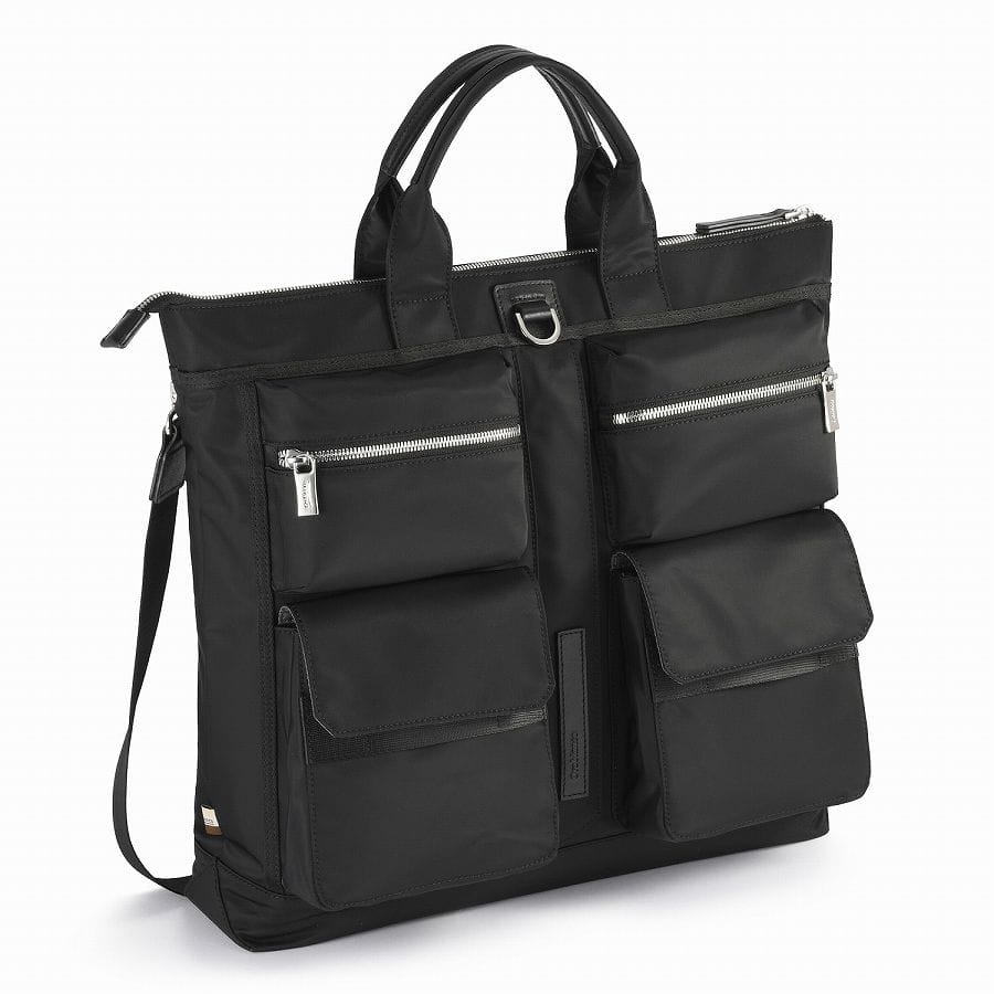 【セール価格】Orobianco/オロビアンコ タッティカ トートバッグ A4ファイル対応 92943 01:ブラック トートバッグ