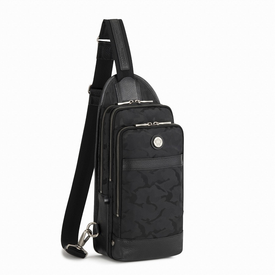 【30周年記念モデル】Orobianco/オロビアンコ ソロペルテ 30th ボディバッグ 5L 93194 01:ブラック ボディバッグ 5L