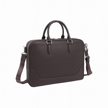 ≪ultima TOKYO／ウルティマ トーキョー≫ デルフィーノ 牛革シボ型押しブリーフケース 1気室 送料無料 11951