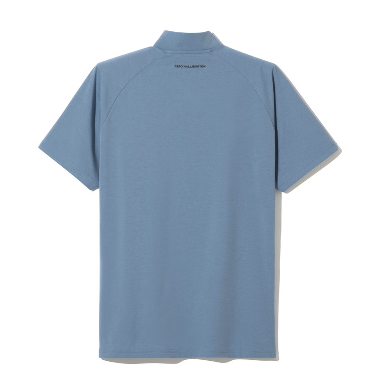 【ゼロハリバートン】ZHG-M5S7d | DELTA? SLX & CARAT Double-Rib Performance Mock ゴルフウェア メンズ モックネックシャツ ダブルリブ 82955 ホワイト M