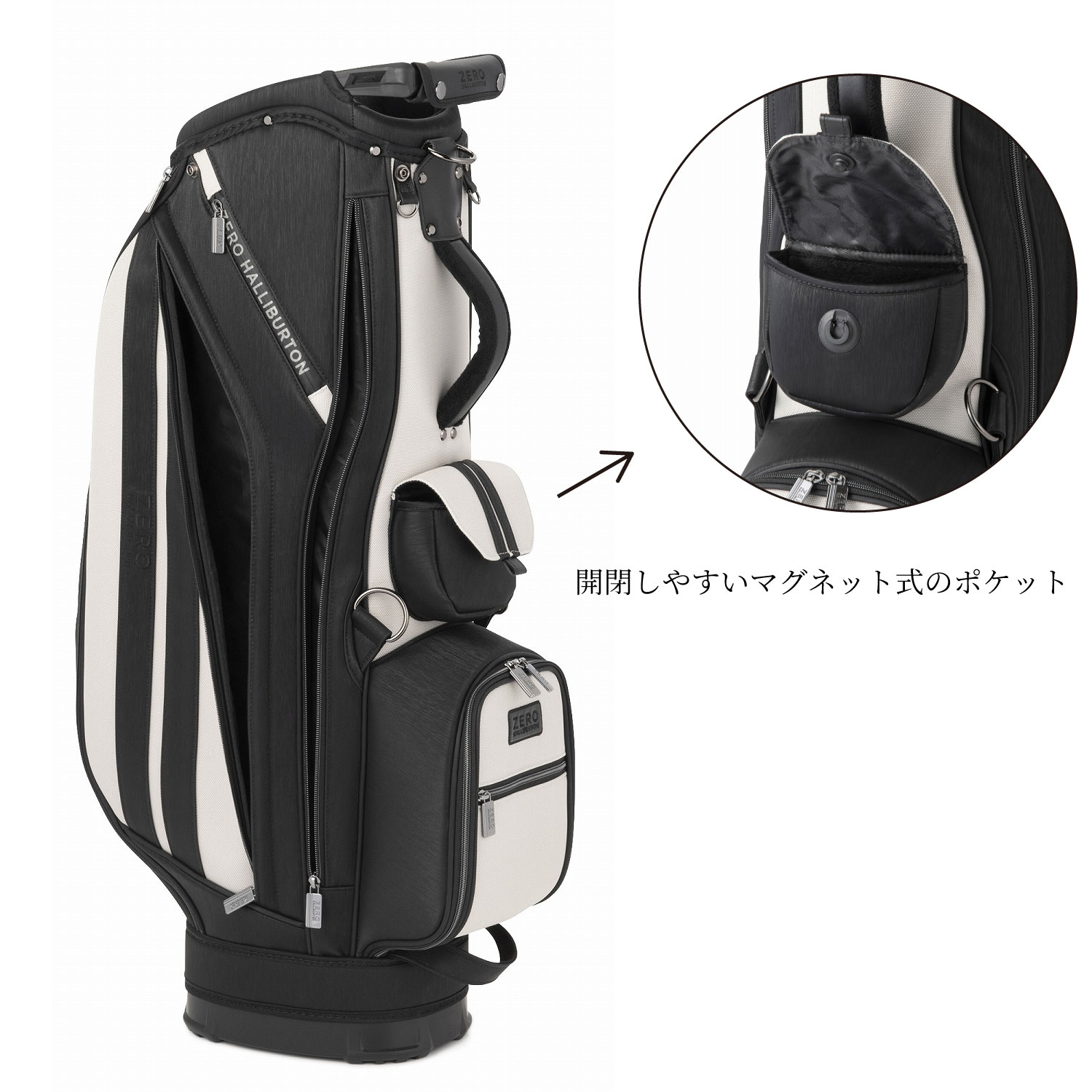 【ゼロハリバートン】LX Series キャディバッグ カートタイプ Caddie Bag ZHG-CB26 LX 高級ライン 85291 01:ブラック カートタイプ