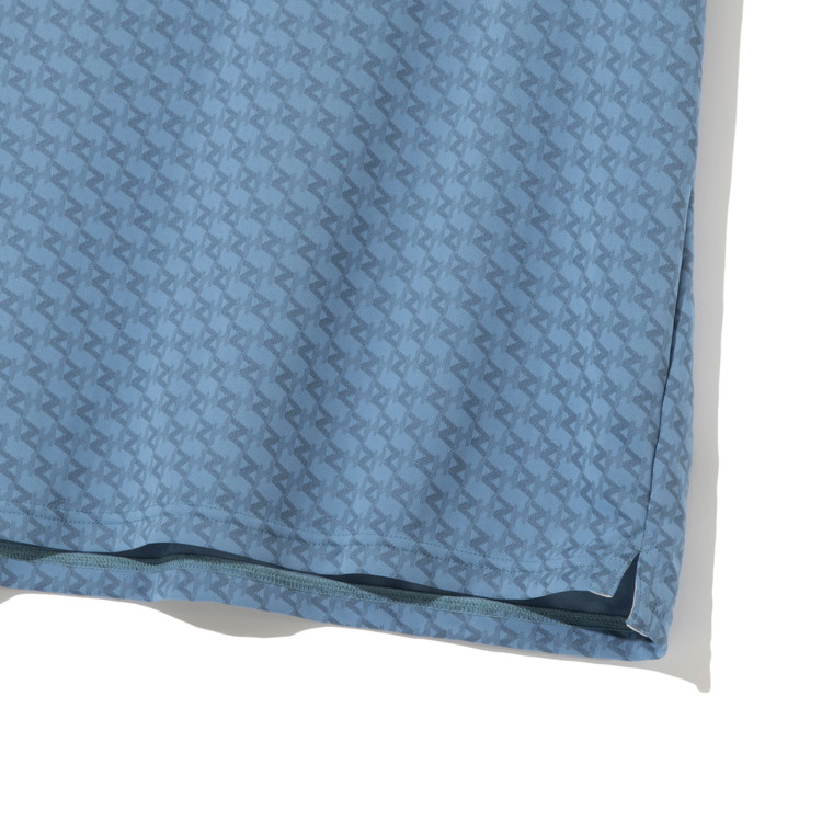 【ゼロハリバートン】ZHG-M5S6 | ZH Monogram Jacquard Shirt ゴルフウェア メンズ ジャガードシャツ 82951 ホワイト M