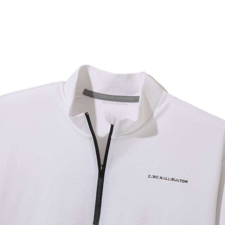 【ゼロハリバートン】ZHG-M5S7b | DELTA? SLX & CARAT High-Performance Mock ゴルフウェア メンズ モックネックシャツ 82953 ホワイト M
