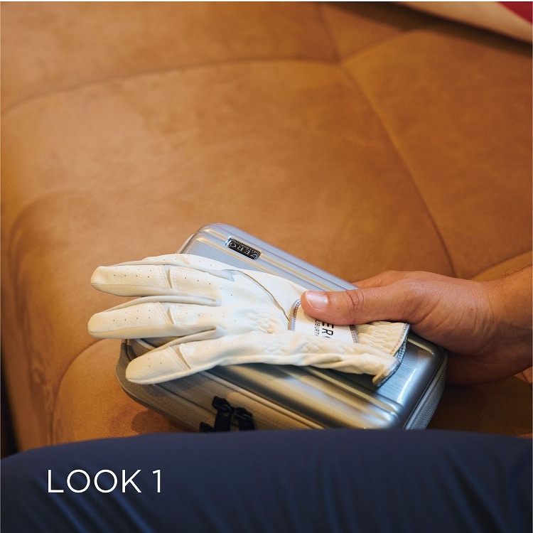 【ゼロハリバートン】ZHG-GLOVE | All-Weather Glove ゴルフグローブ ナノフロント 合成皮革 82172 06:ホワイト 23cm