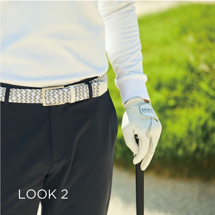 【ゼロハリバートン】ZHG-GLOVE | All-Weather Glove ゴルフグローブ ナノフロント 合成皮革 82172 06:ホワイト 23cm