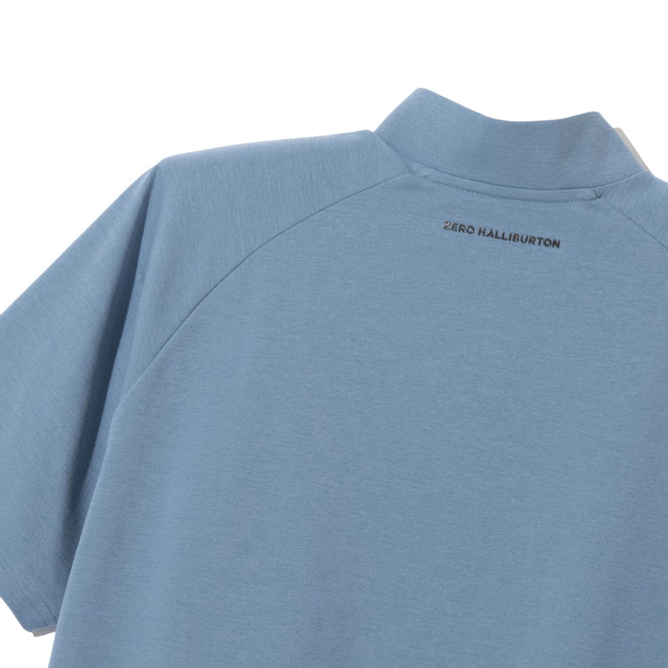 【ゼロハリバートン】ZHG-M5S7d | DELTA? SLX & CARAT Double-Rib Performance Mock ゴルフウェア メンズ モックネックシャツ ダブルリブ 82955 ホワイト M